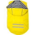 Slicker Raincoat with Striped Lining (Color: Yellow, size: 3X-Large)